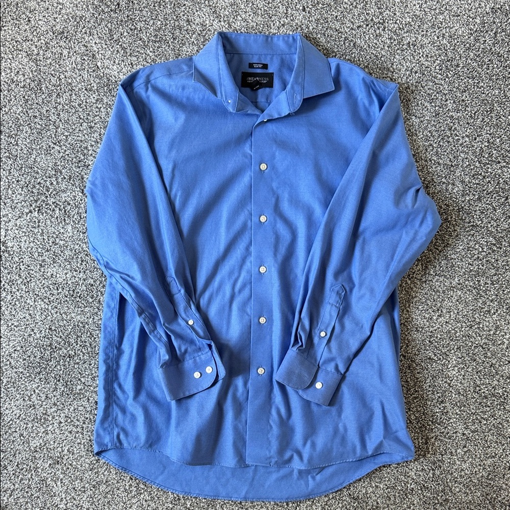 Kenneth Cole Reaction Blue Dress Shirt